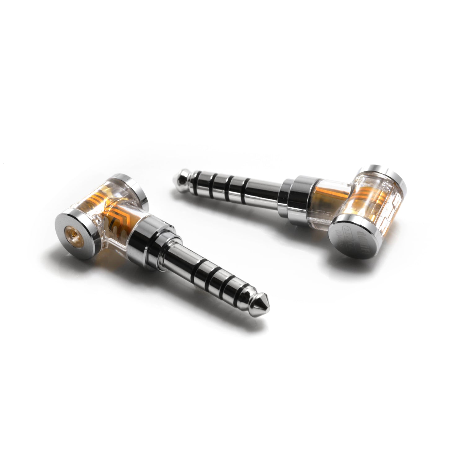 DJ35AR (3.5mm male to 2.5mm female) / DJ44AR (4.4mm male to 2.5mm female) Rhodium Plated Adapter