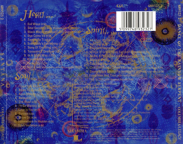 Santana – Dance Of The Rainbow Serpent 3 Discs (Used) (Mint Condition)